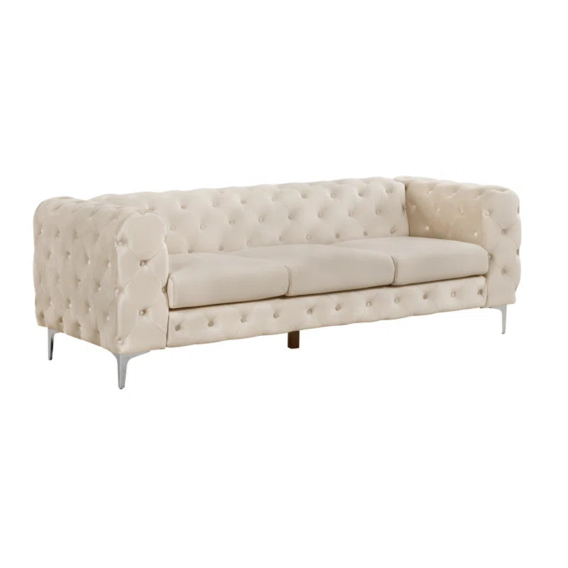 Grafordo 4 - Piece Velvet Living Room Luxury Sofa Set
