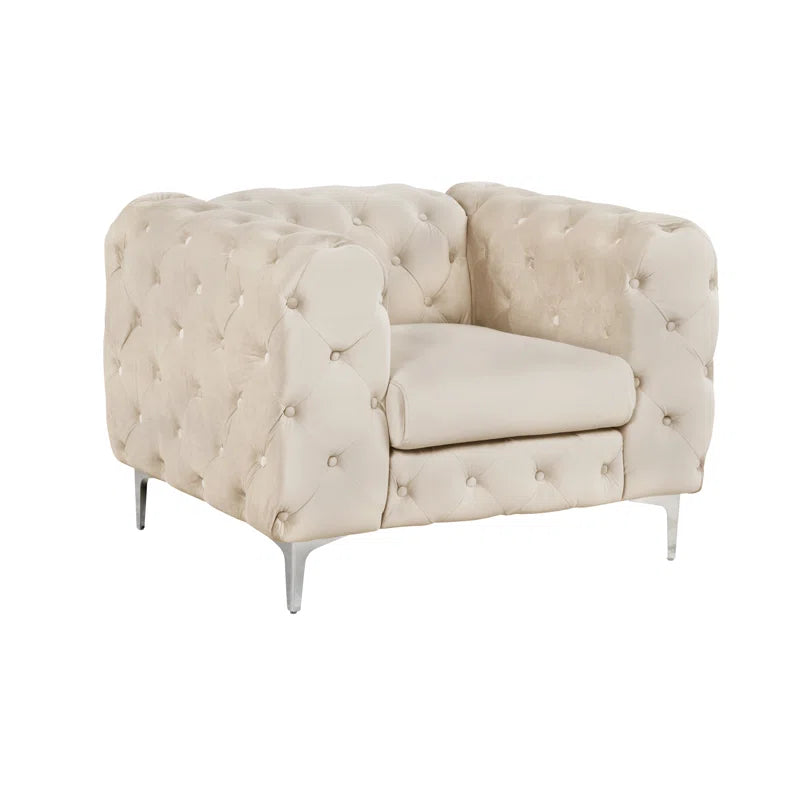 Grafordo 4 - Piece Velvet Living Room Luxury Sofa Set