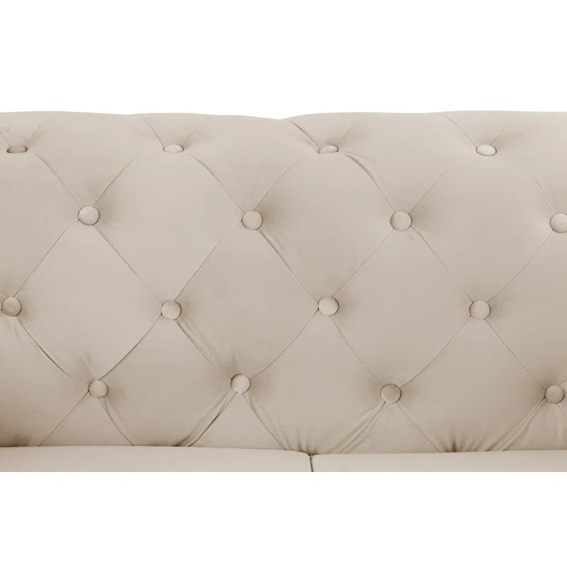 Grafordo 4 - Piece Velvet Living Room Luxury Sofa Set