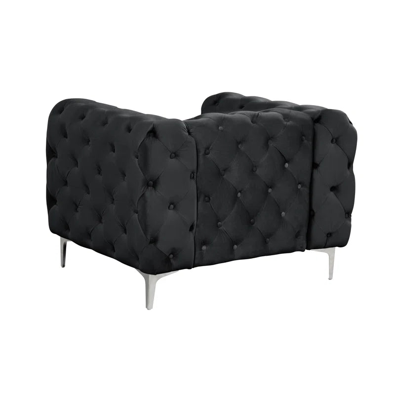Grafordo 4 - Piece Velvet Living Room Luxury Sofa Set