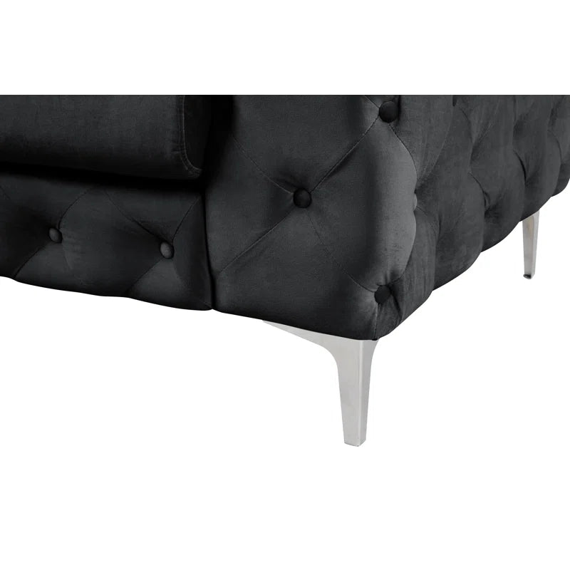 Grafordo 4 - Piece Velvet Living Room Luxury Sofa Set