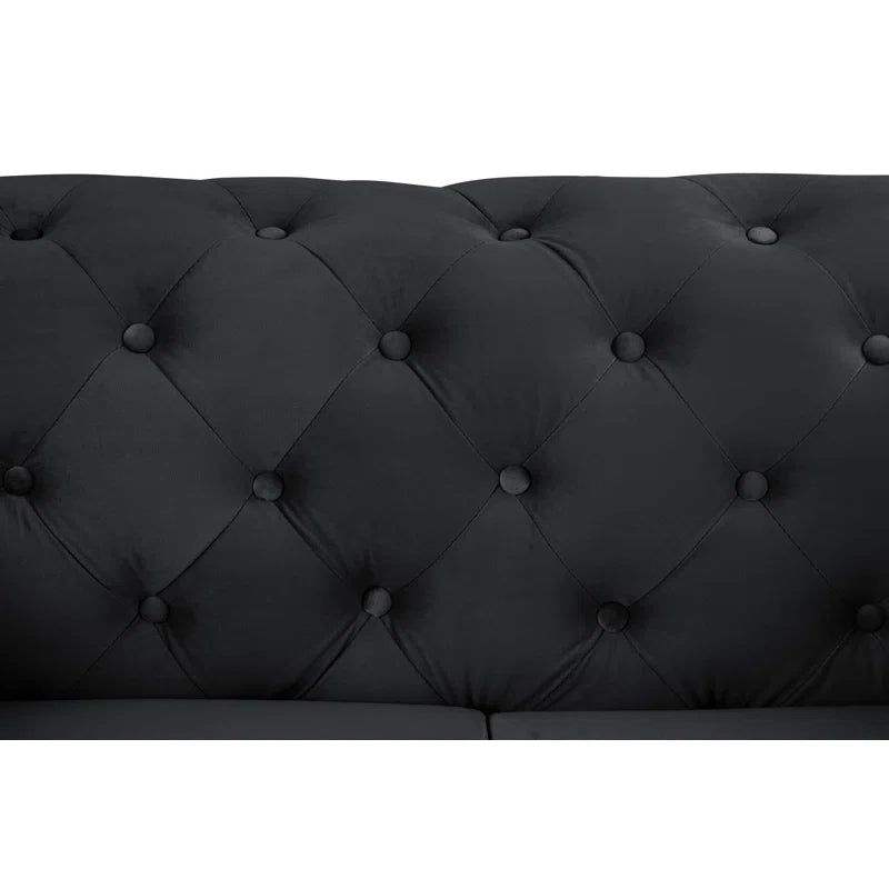 Grafordo 4 - Piece Velvet Living Room Luxury Sofa Set