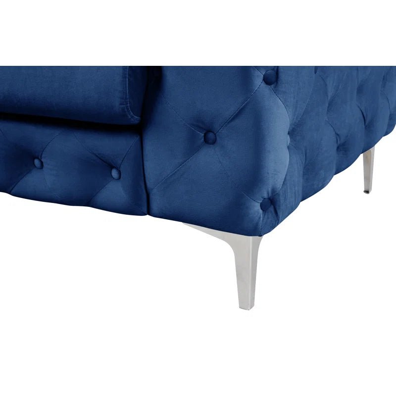 Grafordo 4 - Piece Velvet Living Room Luxury Sofa Set