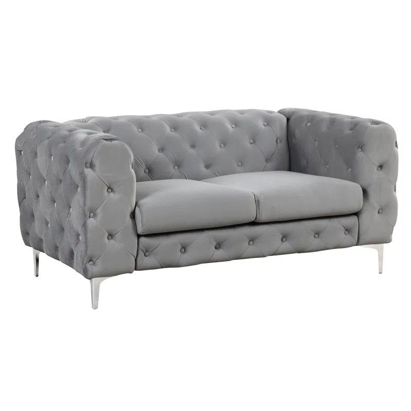 Grafordo 4 - Piece Velvet Living Room Luxury Sofa Set