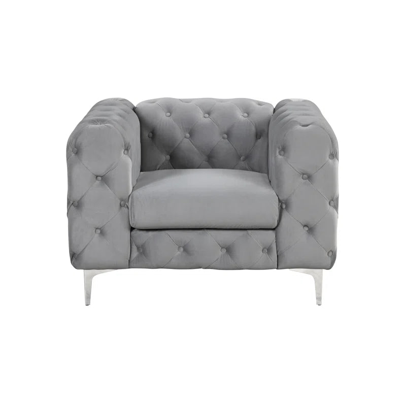 Grafordo 4 - Piece Velvet Living Room Luxury Sofa Set