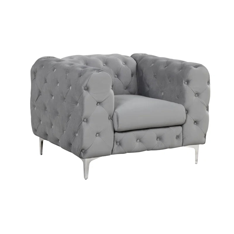 Grafordo 4 - Piece Velvet Living Room Luxury Sofa Set