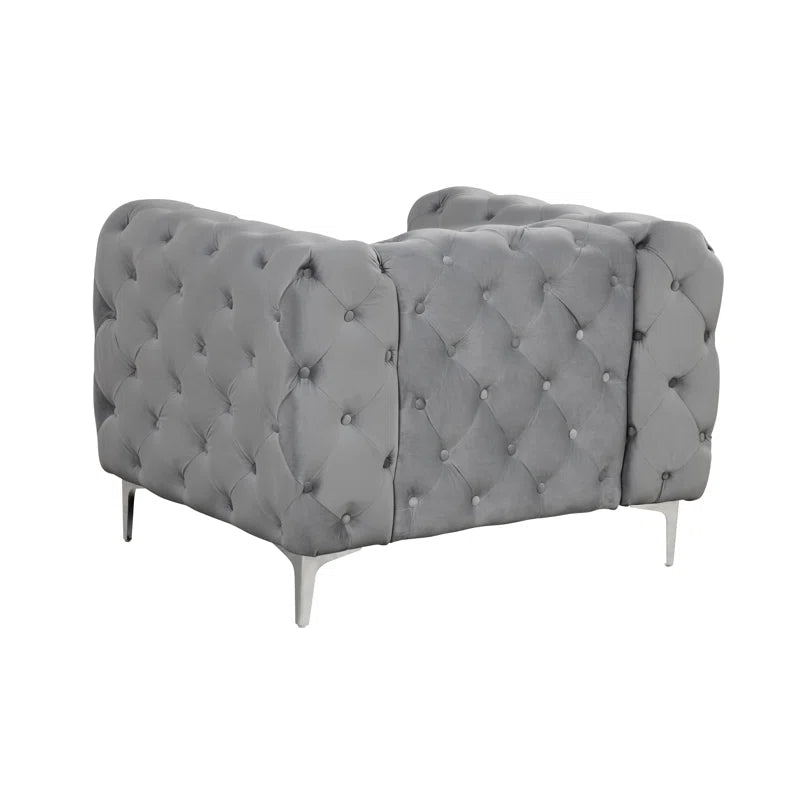 Grafordo 4 - Piece Velvet Living Room Luxury Sofa Set