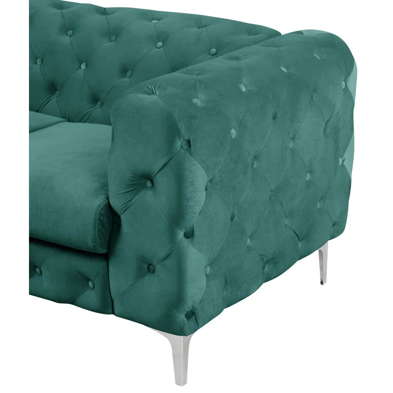 Grafordo 4 - Piece Velvet Living Room Luxury Sofa Set