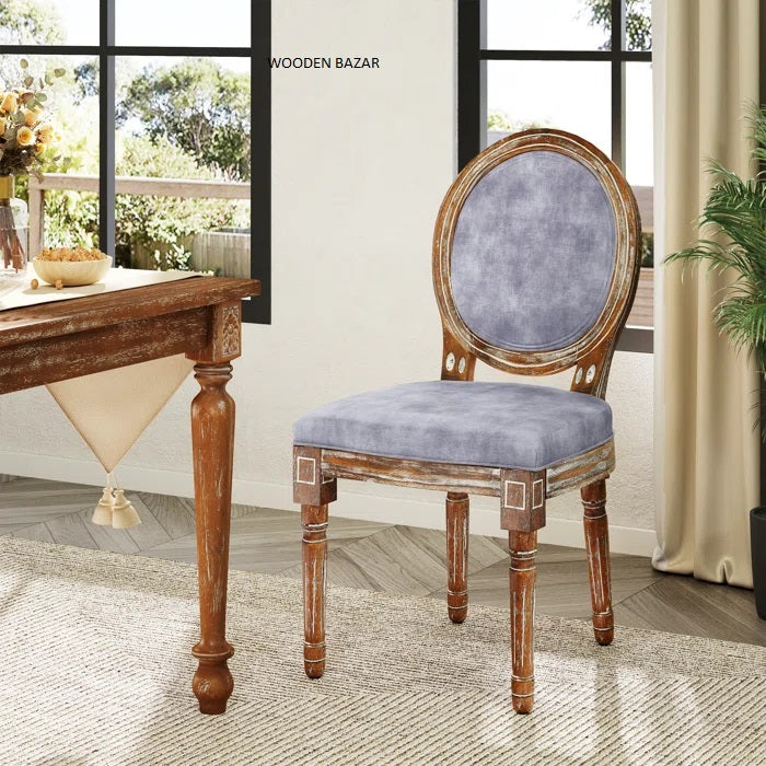 Wittig Upholstered Solid Wood Side Chair (Set of 2) Wooden Bazar