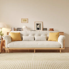 Cotton Linen Fabric Sofa – Breathable & Comfortable