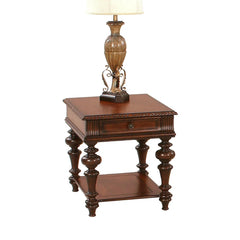 Gully Solid Wood Top End Table with Storage Distinctive design