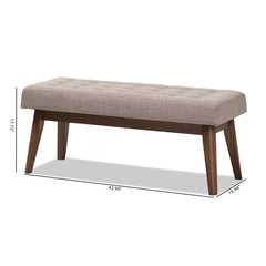 Fawlet Upholstered Bench - Wooden Bazar