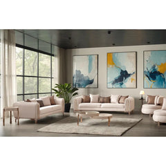 Hayyas 4 - Piece Velvet Living Room Luxury Sofa Set