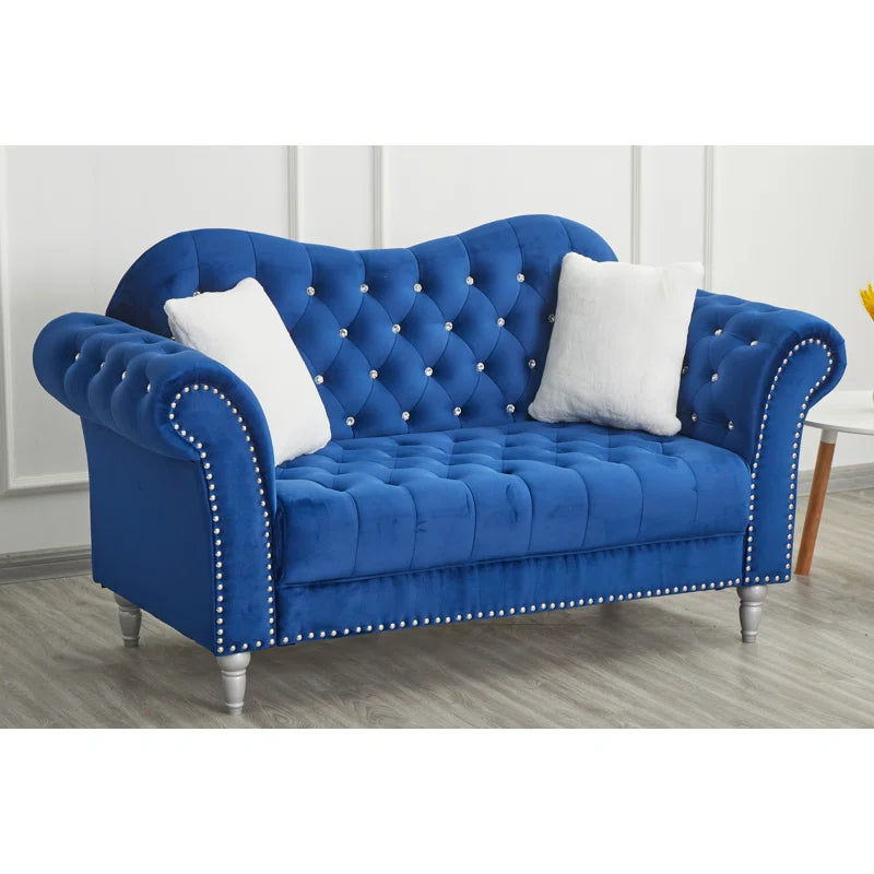 Hedere 2 - Piece Velvet Living Room Luxury Sofa Set