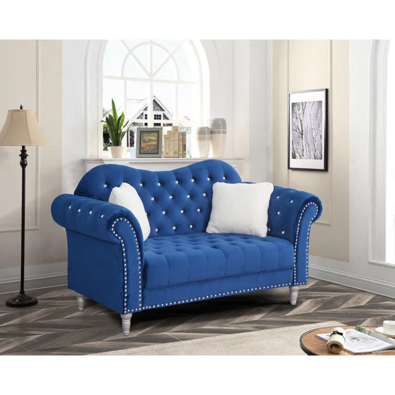Hedere 2 - Piece Velvet Living Room Luxury Sofa Set