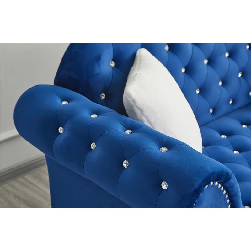 Hedere 2 - Piece Velvet Living Room Luxury Sofa Set