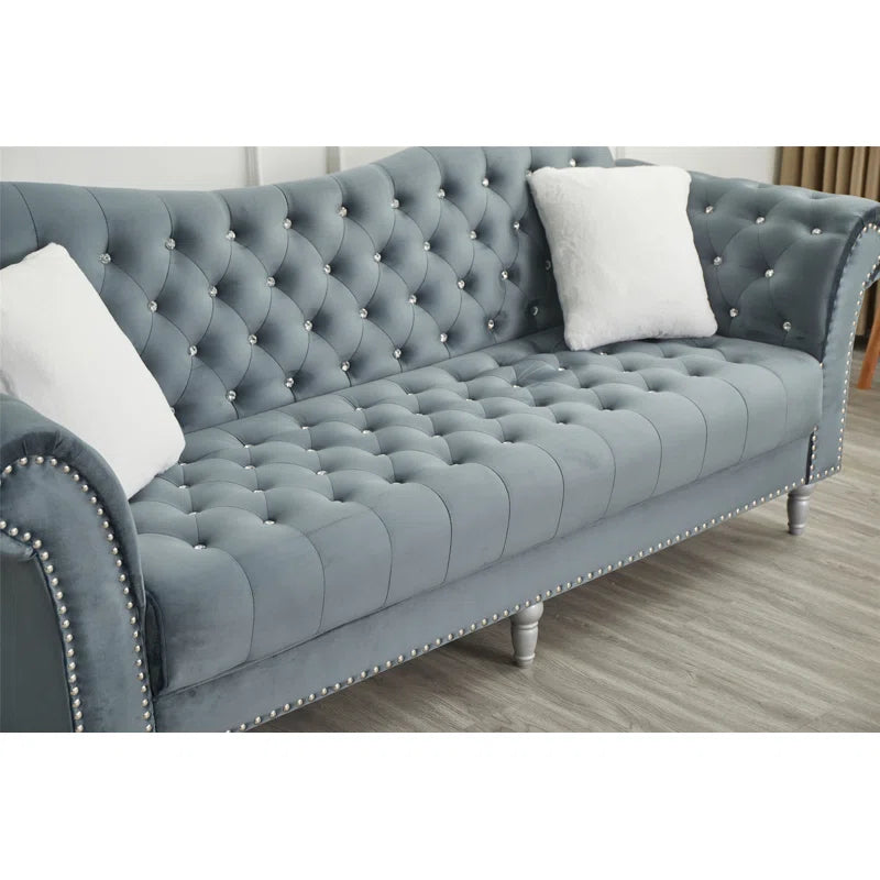 Hedere 2 - Piece Velvet Living Room Luxury Sofa Set
