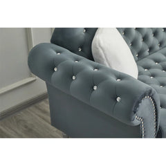 Hedere 2 - Piece Velvet Living Room Luxury Sofa Set