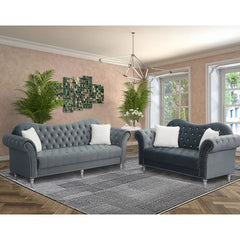 Hedere 2 - Piece Velvet Living Room Luxury Sofa Set