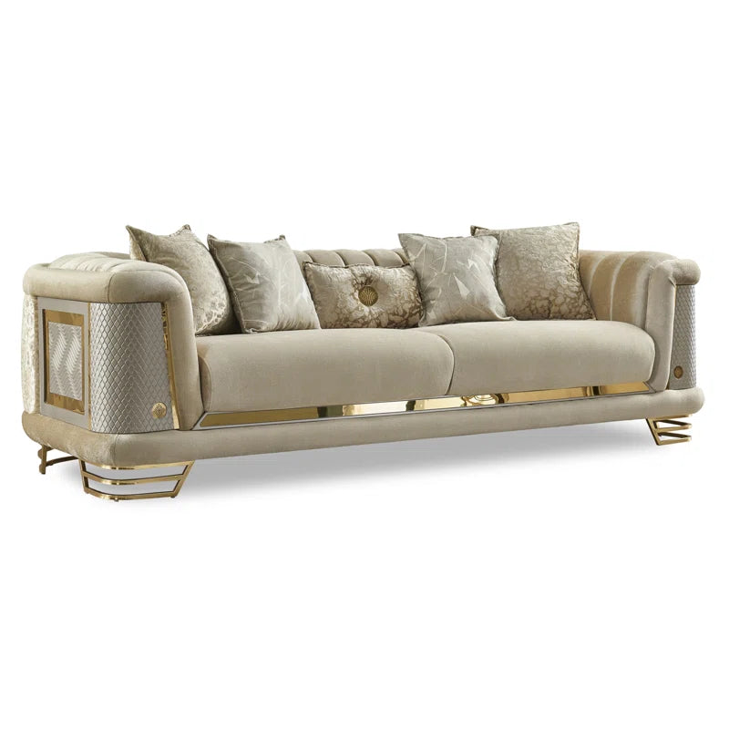 Heidelieseo 2 - Piece Velvet Living Room Luxury Sofa Set