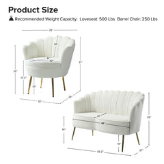 Hendrixo 3 - Piece Velvet Living Room Luxury Sofa Set