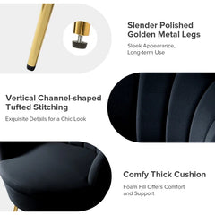 Hendrixo 3 - Piece Velvet Living Room Luxury Sofa Set