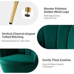 Hendrixo 3 - Piece Velvet Living Room Luxury Sofa Set