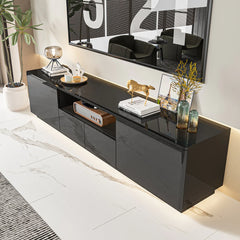 Subher HighGloss LED TV Stand TV Entertainment Center TV Console Media Gaming