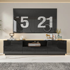Subher HighGloss LED TV Stand TV Entertainment Center TV Console Media Gaming