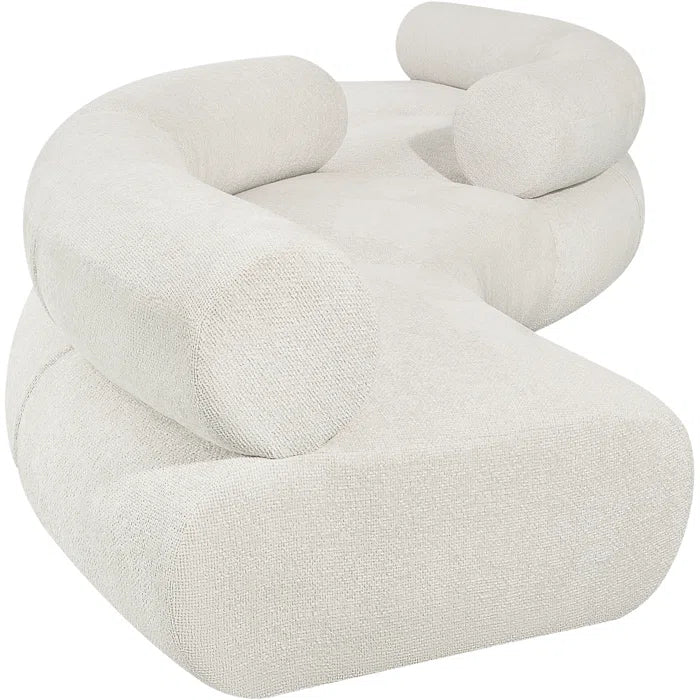 Hitansho 202'' Snake shape Upholstered Luxury Sofa