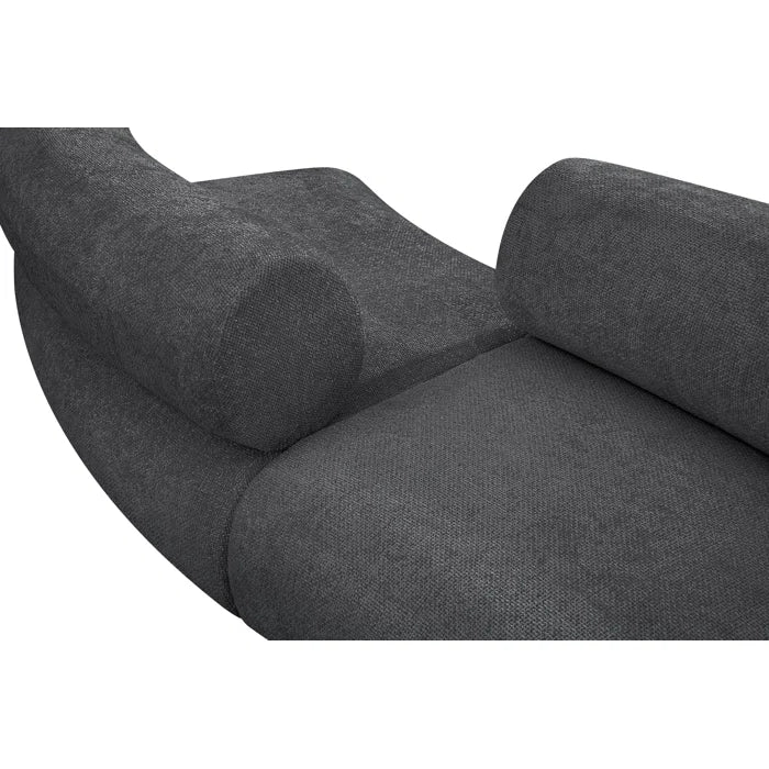 Hitansho 202'' Snake shape Upholstered Luxury Sofa