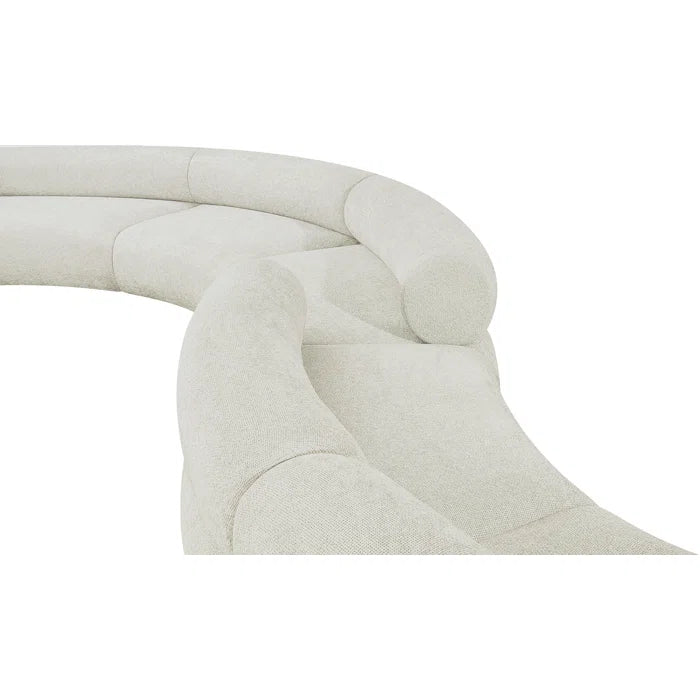 Hitansho 202'' Snake shape Upholstered Luxury Sofa