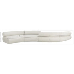 Hitansho 202'' Snake shape Upholstered Luxury Sofa