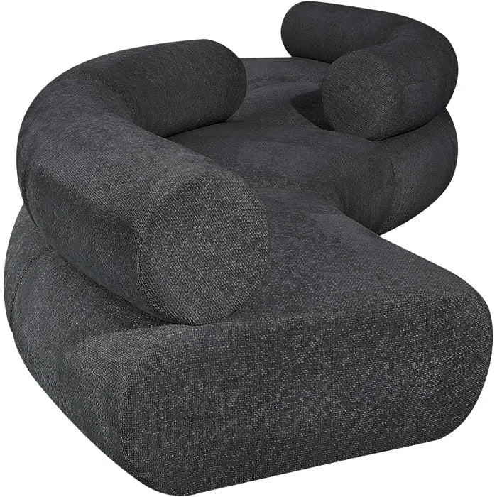 Hitansho 202'' Snake shape Upholstered Luxury Sofa