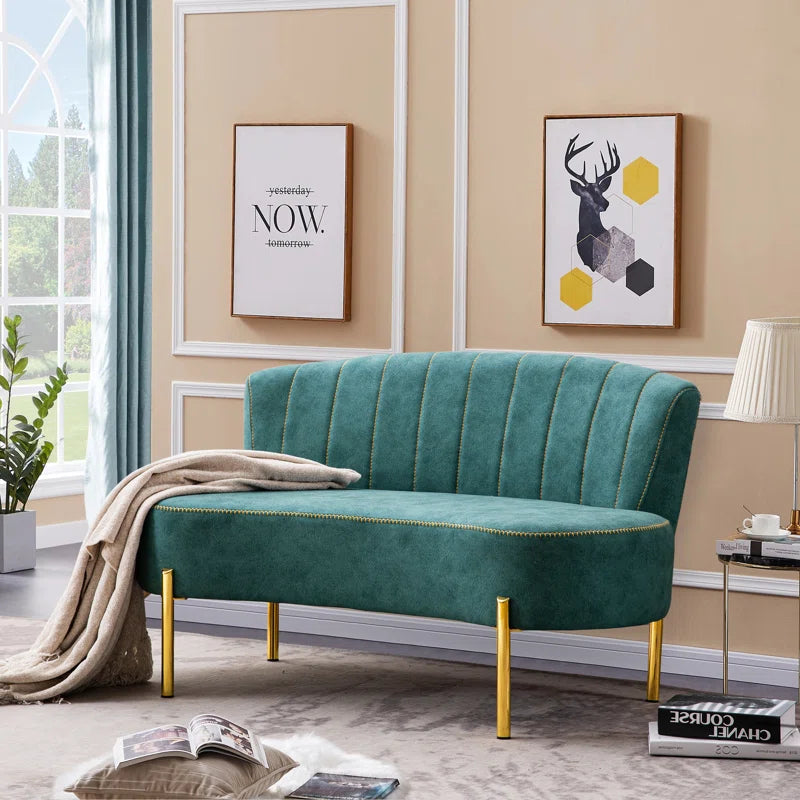 Charcoalan Polyester Blend Upholstered Bench - Wooden bazar