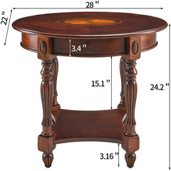 Hughley Solid Wood Side Table, end table Luxurious design