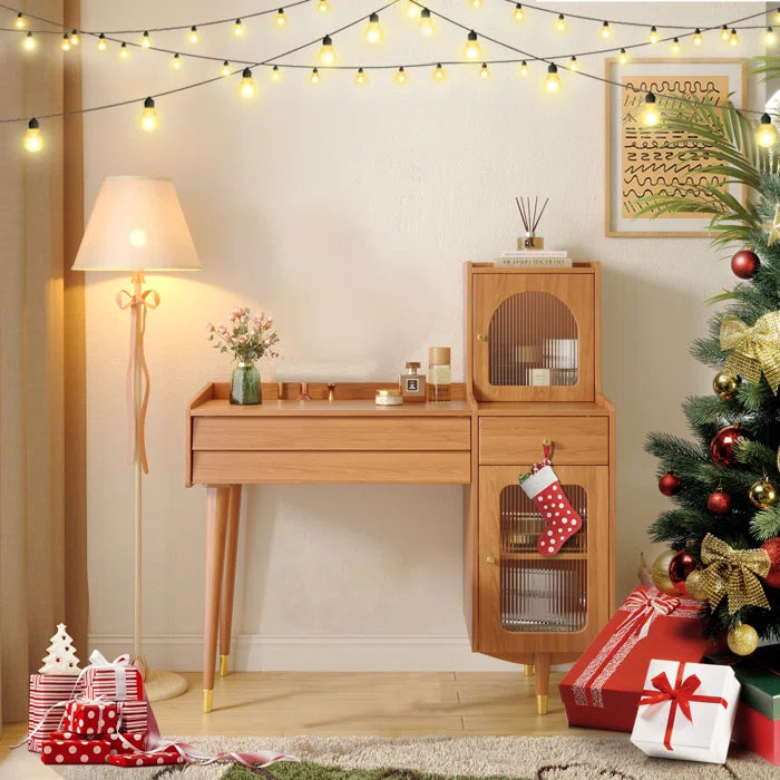 Makeup Vanity - Wooden Bazar