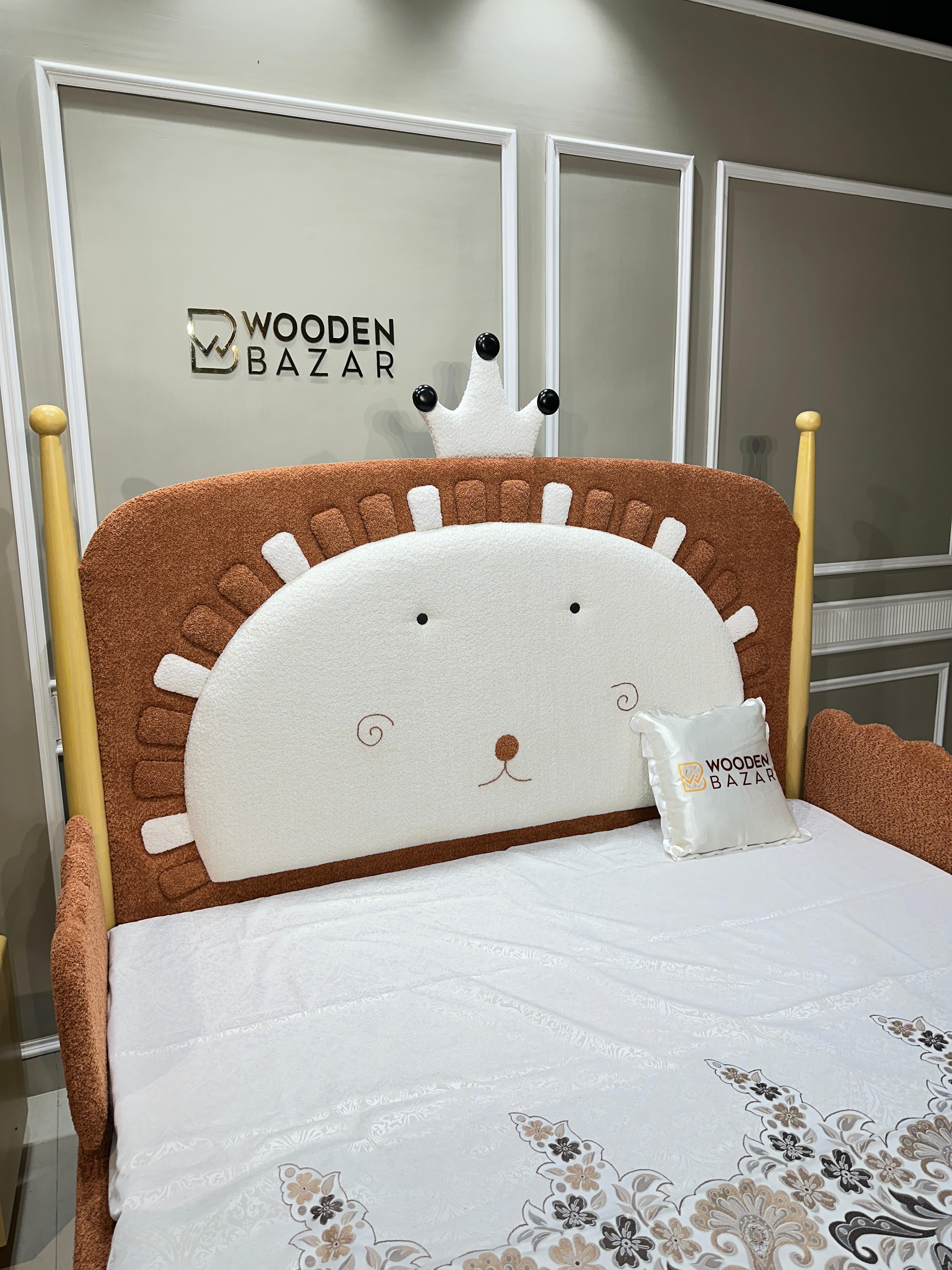 Lion shaped Kids Bed Stylish Design - Wooden Bazar