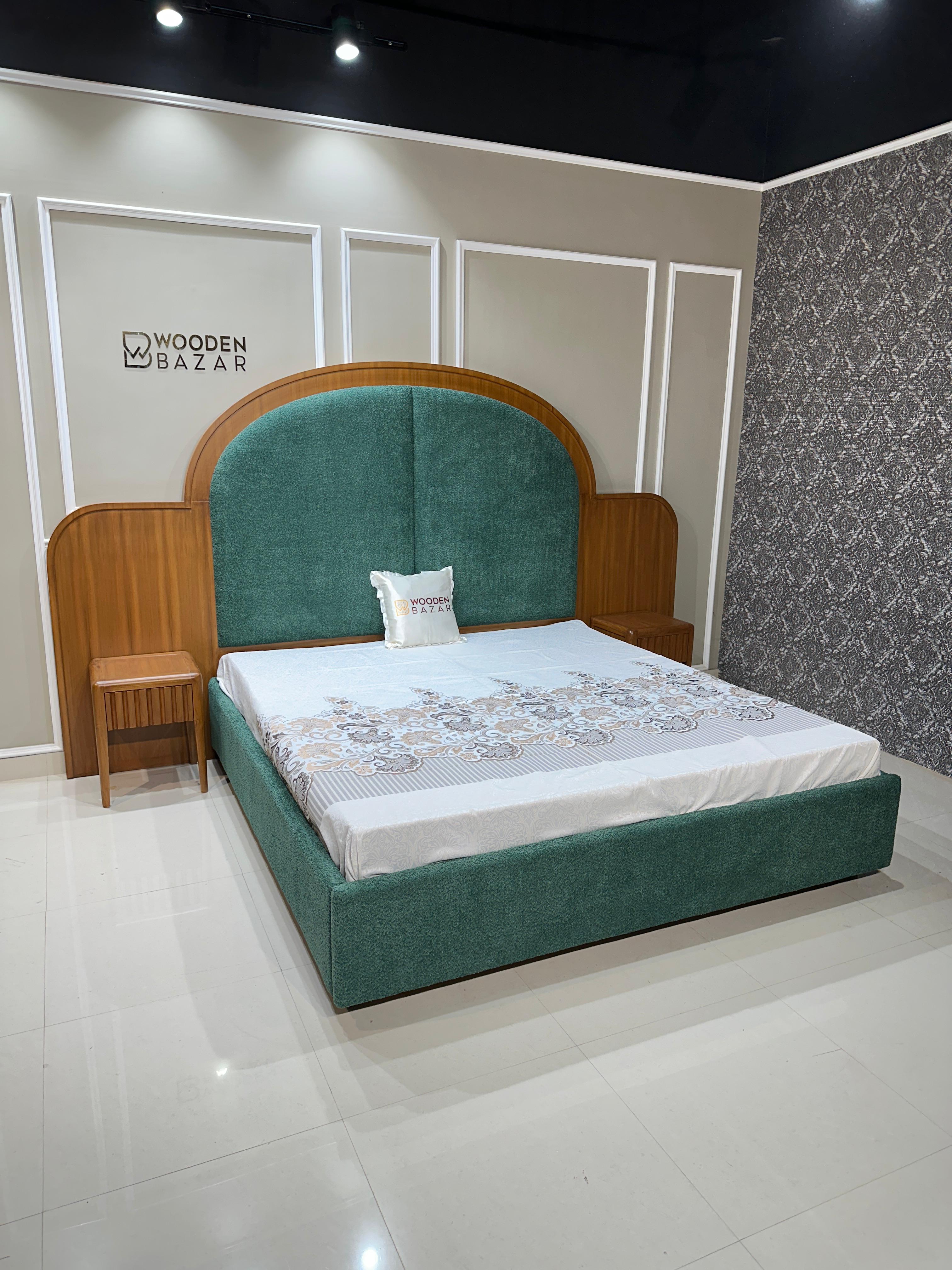 Zentered New Upholstered King Size Bed Modern Furniture - Wooden bazar