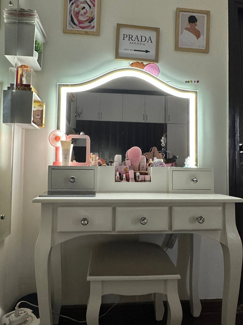 Wooden Bazar Hayword Vanity Dressing Table Design With Drawers