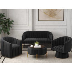 Ingimothz 4 - Piece Velvet Living Room Set Luxury Sofa Set