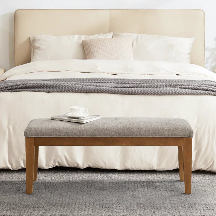 Cherylon Polyester Upholstered Bench - Wooden Bazar