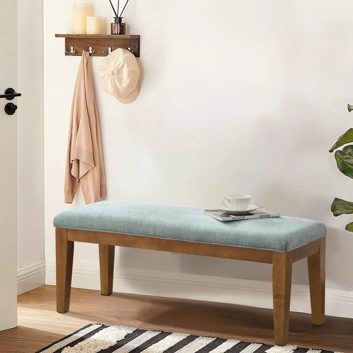 Cherylon Polyester Upholstered Bench - Wooden Bazar