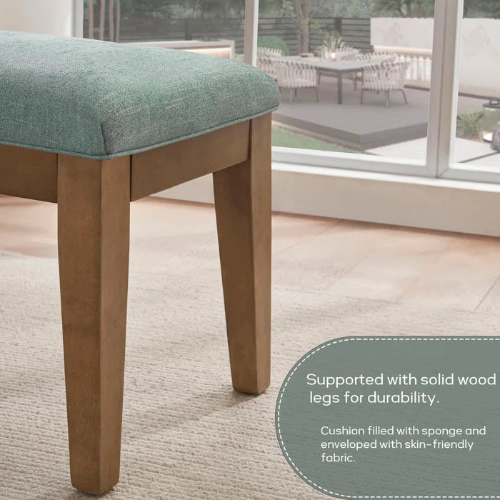 Cherylon Polyester Upholstered Bench - Wooden Bazar