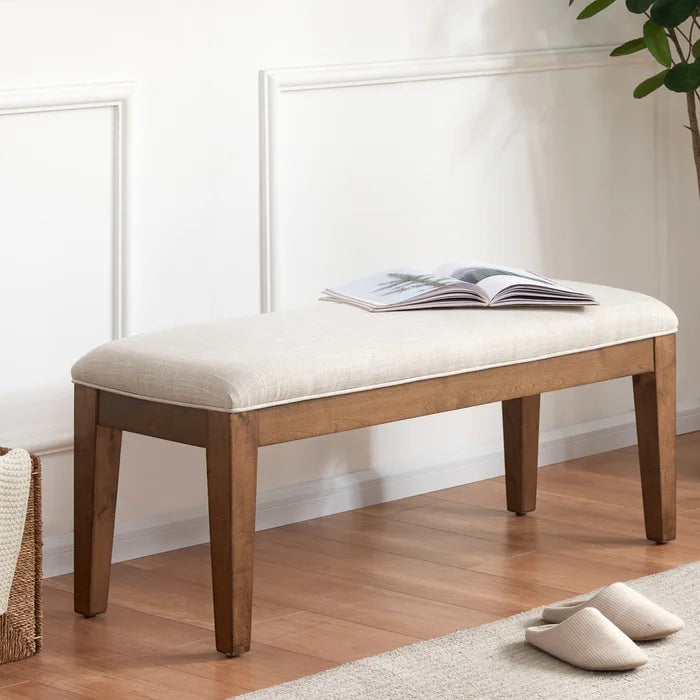 Cherylon Polyester Upholstered Bench - Wooden Bazar