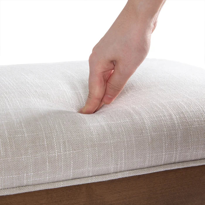 Cherylon Polyester Upholstered Bench - Wooden Bazar