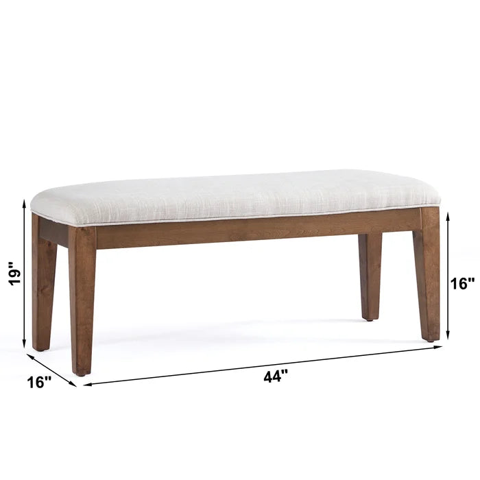 Cherylon Polyester Upholstered Bench - Wooden Bazar