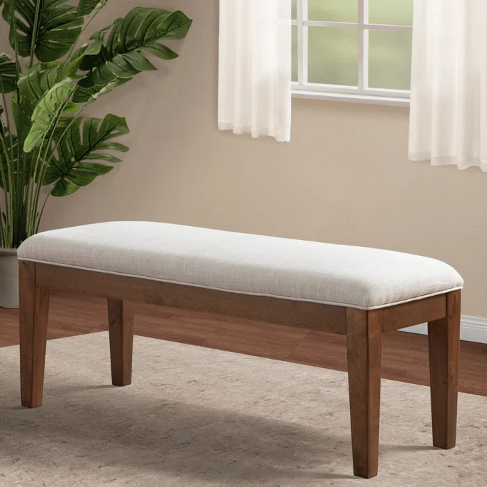 Cherylon Polyester Upholstered Bench - Wooden Bazar