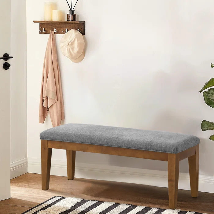 Cherylon Polyester Upholstered Bench - Wooden Bazar