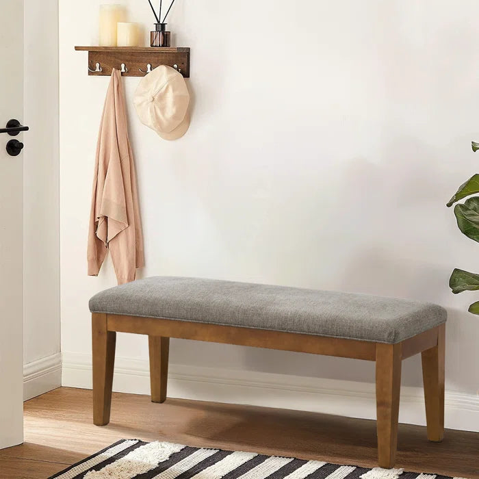 Cherylon Polyester Upholstered Bench - Wooden Bazar